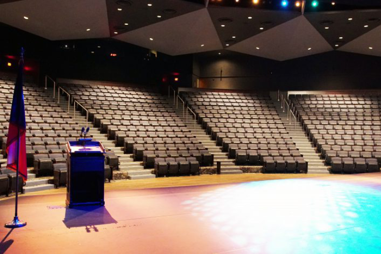 Picture of the newly renovated Rudder Theater
