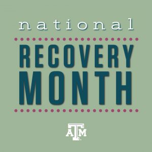 word graphic with phrase National Recovery Month