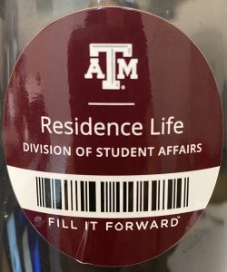 Residence Life Fill it Forward sticker