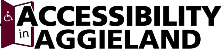 Accessibility in Aggieland logo