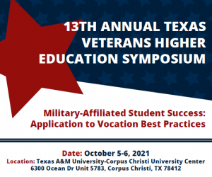 graphic for 13th annual texas veterans higher education symposium