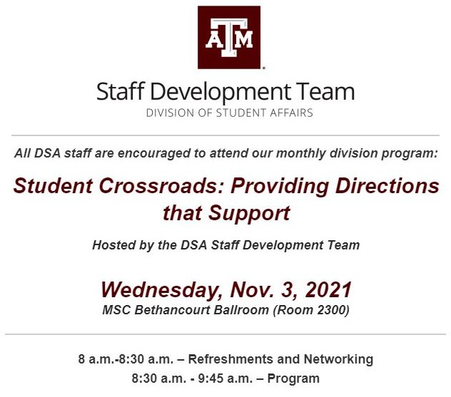 DSA November Staff Development Program