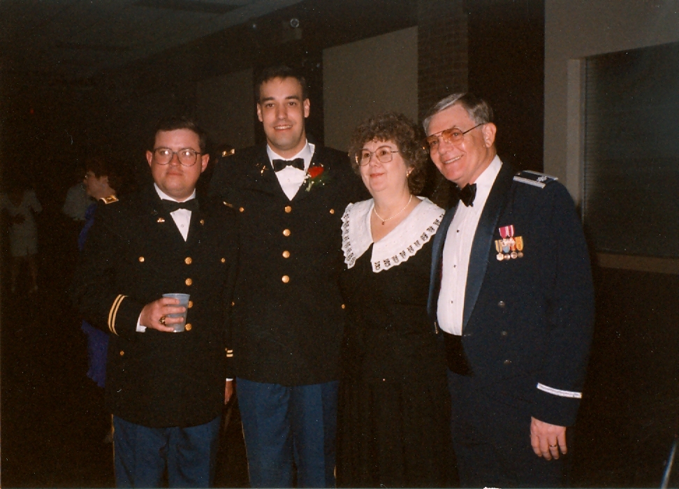 Aggie Band staff – Jay Brewer, Timothy Rhea, Dorothy Hopkins, Ray Toler – February 1994