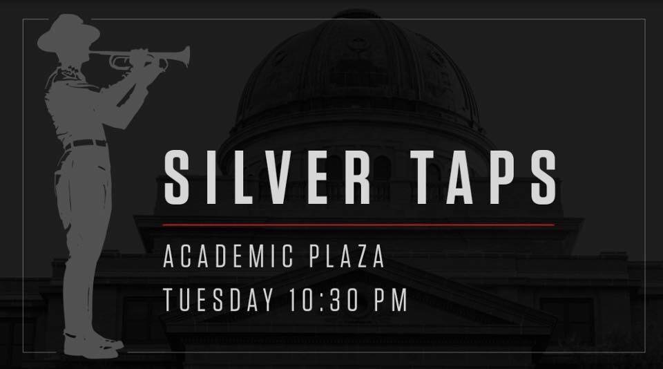 silver taps, academic plaza, Tuesday 10:30 p.m.