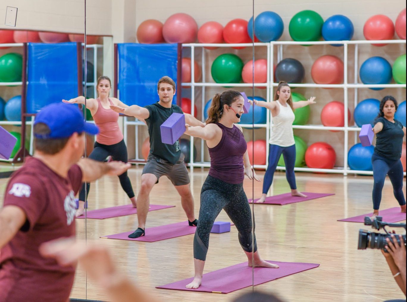 Rec Sports Pilates and Yoga class