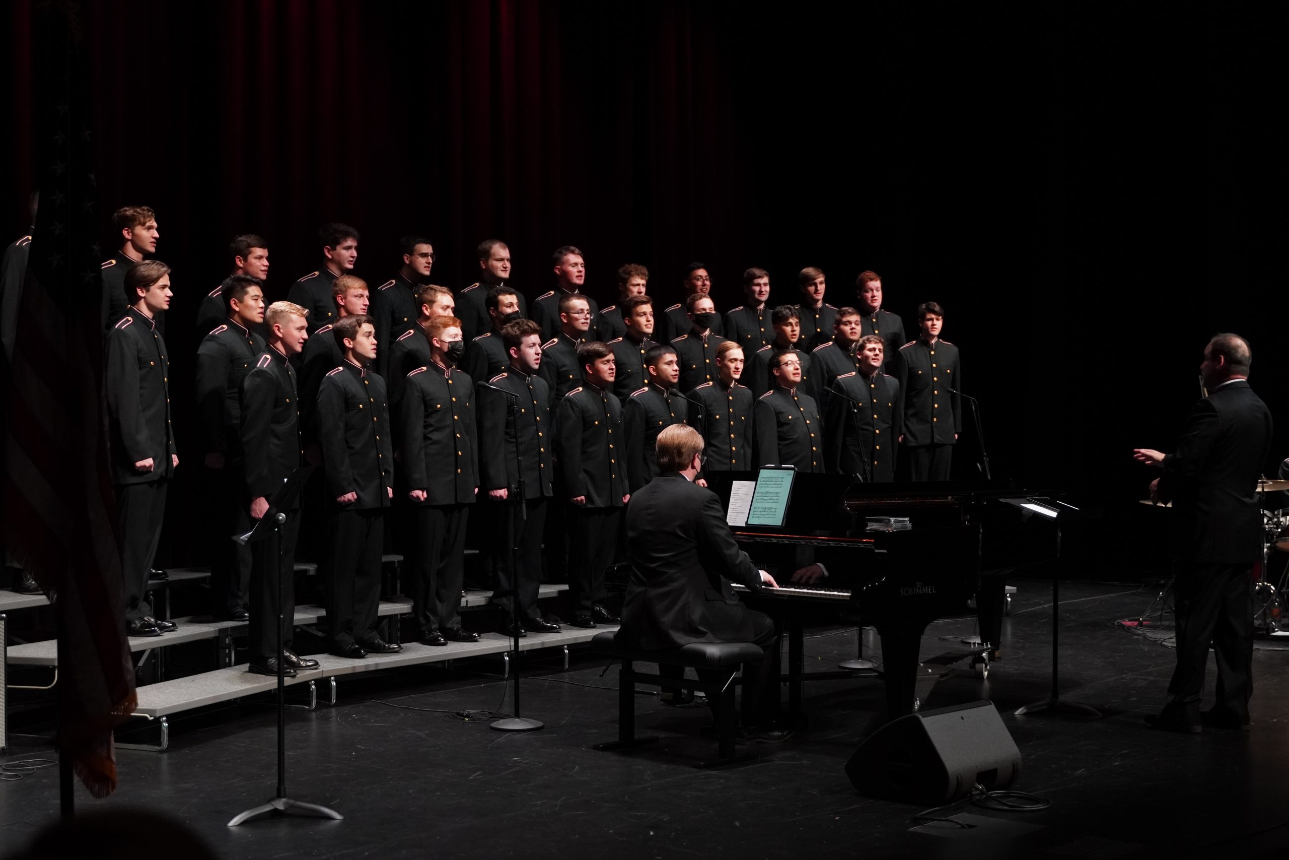 Singing Cadets performing on stage