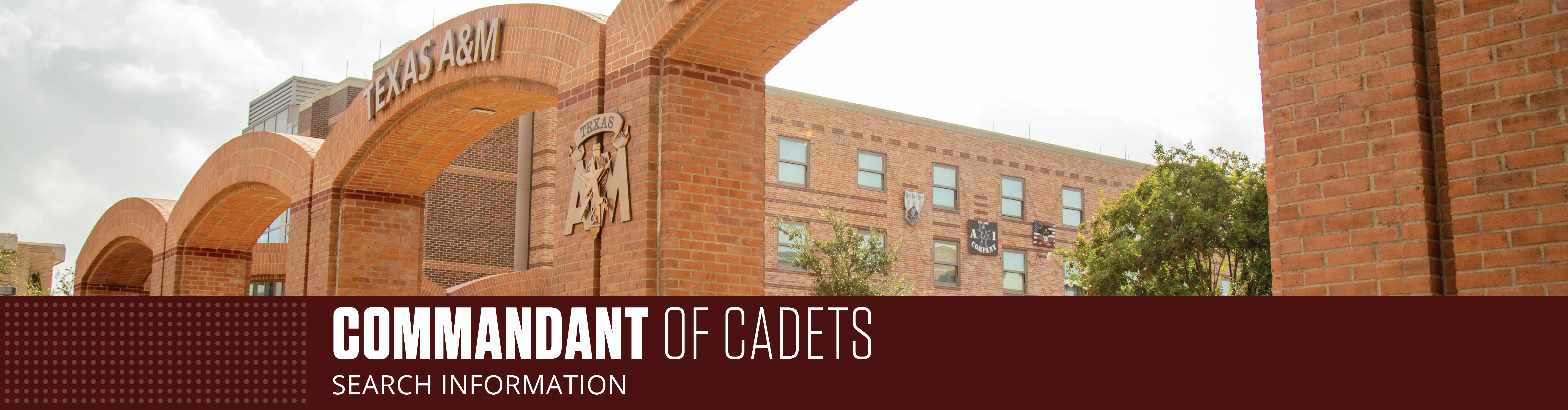 Commandant of Cadets Search Information