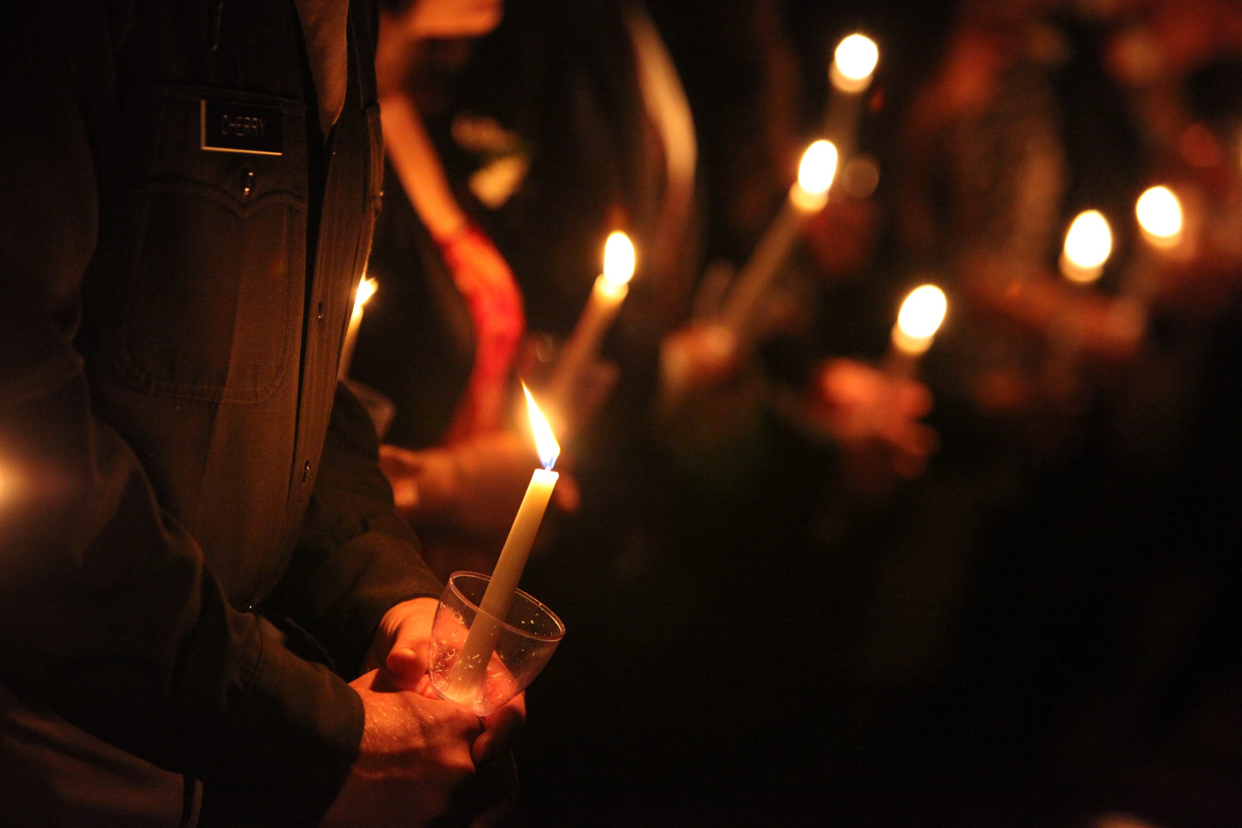 Image of a candle being lit.