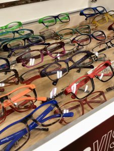 photo of glasses at Von's Vision event