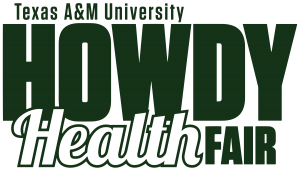 Texas A&M University Howdy Health Fair graphic