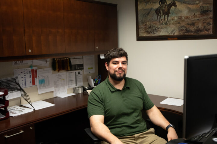 Robert Tirso in his office