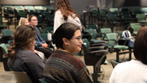 ana during an aggie miracles meeting