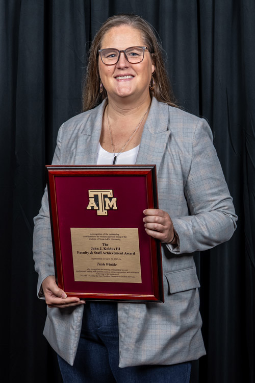 Trish Winkle and award