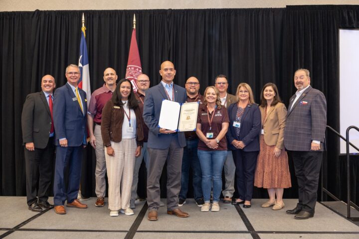 Members of Texas A&M University accepting the 2025 Gold VEERA award